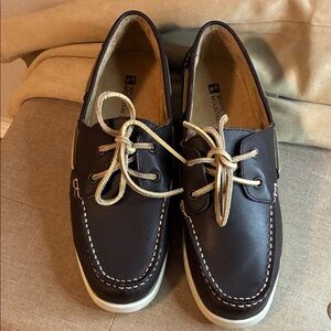 White Mountain Classic Brown Leather Boat Deck Shoes Women’s Size 10